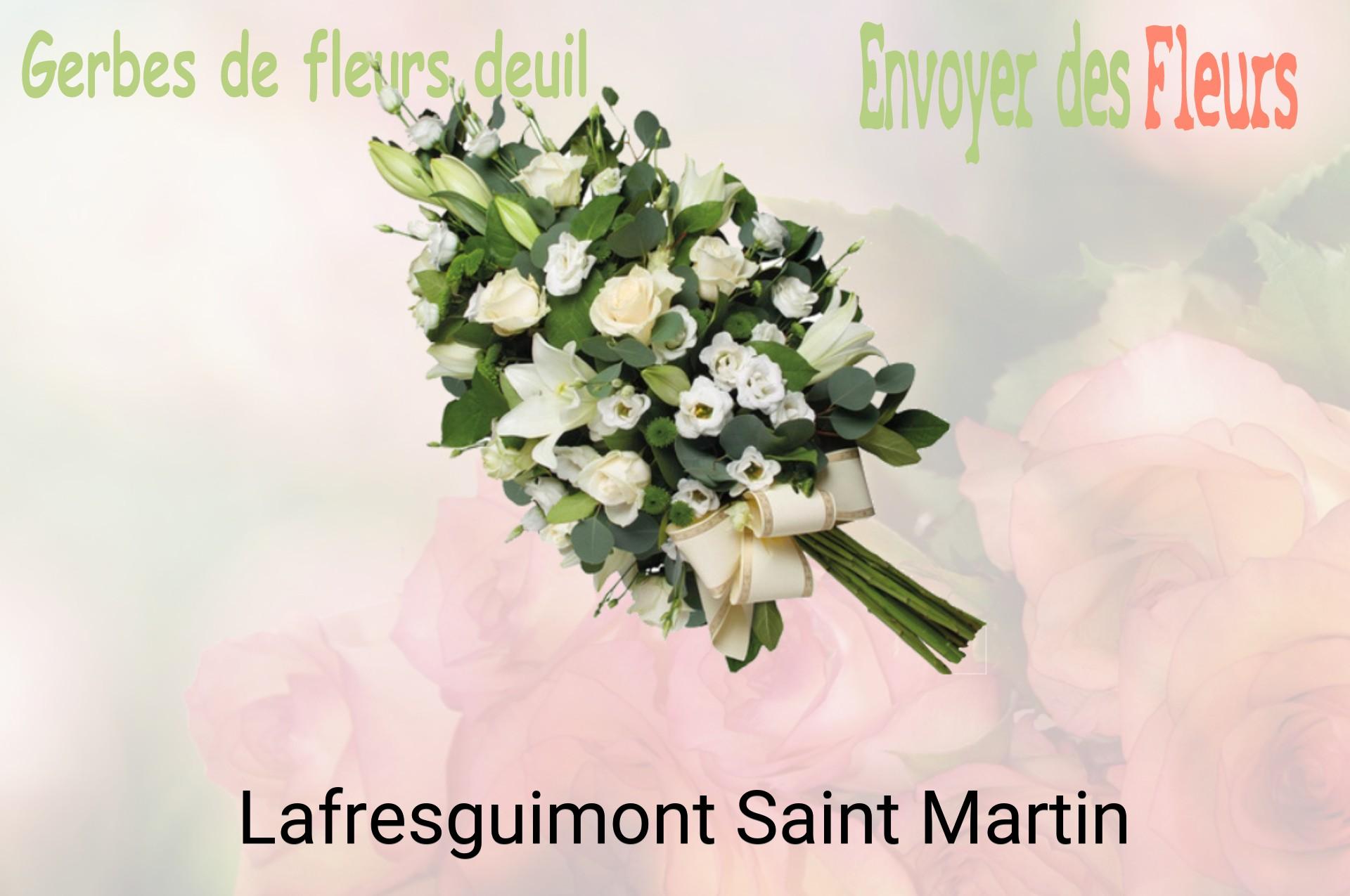 Gerbe de fleurs de deuil livrée à Lafresguimont-Saint-Martin